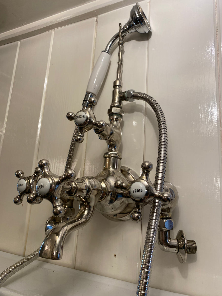 WallFixing French Bath/Shower Mixer Tap C.1920 stiffkeybathrooms