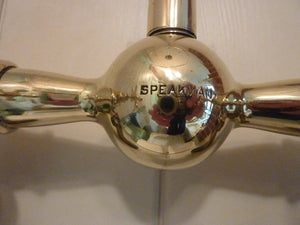 "speakman" of washington, u.s.a wall-fixing brass shower c.1910
