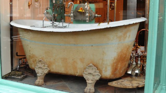 A-List Star Johnny Depp Purchases an 1880 French Bateau Bath On Ornate Feet from Stiffkey Bathrooms