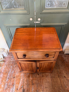 Victorian Mahogany Thunder-Box Commode with Original Brassware C.1840