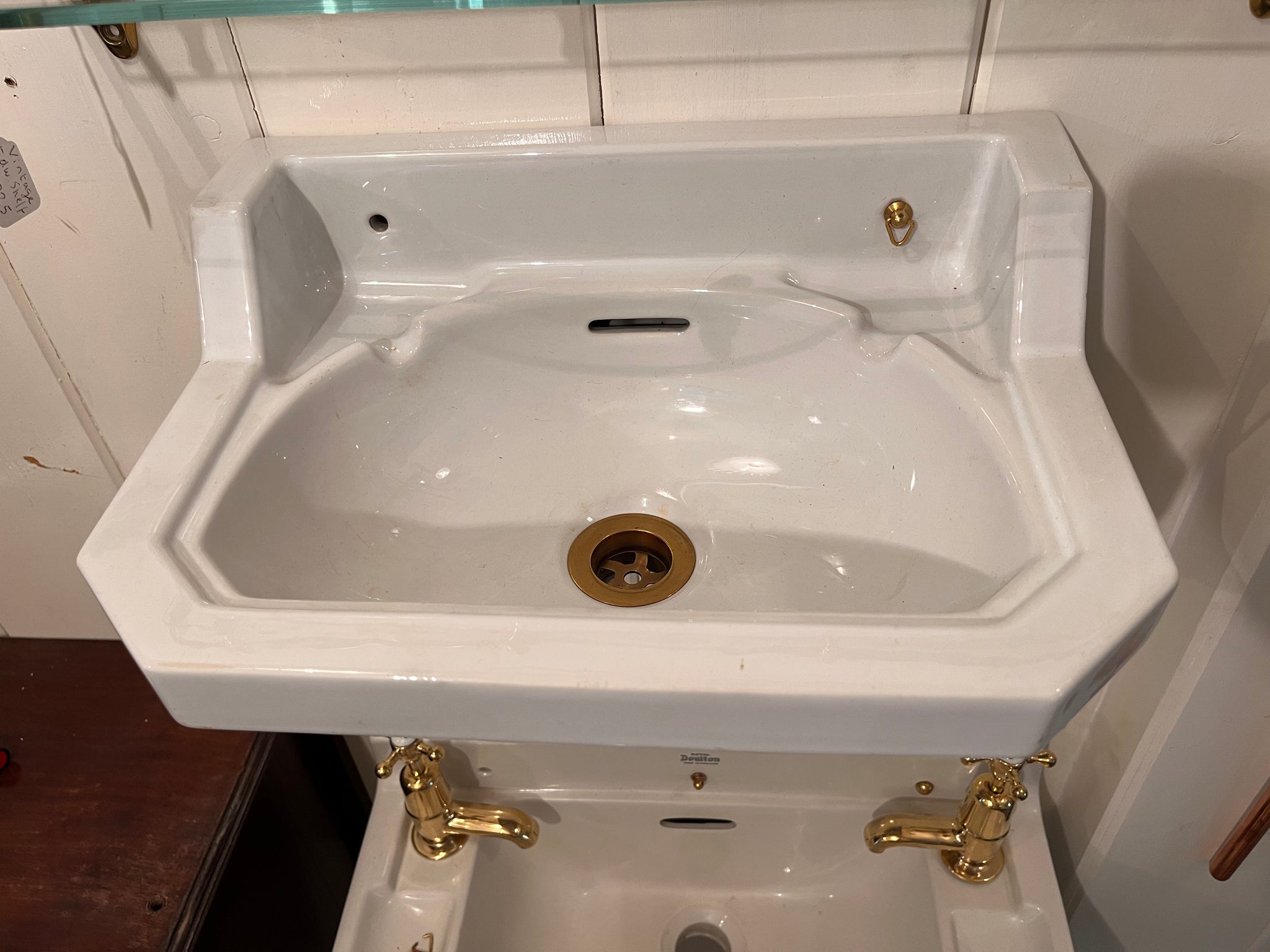 Tiny French Art Deco Cloakroom Basin C.1930