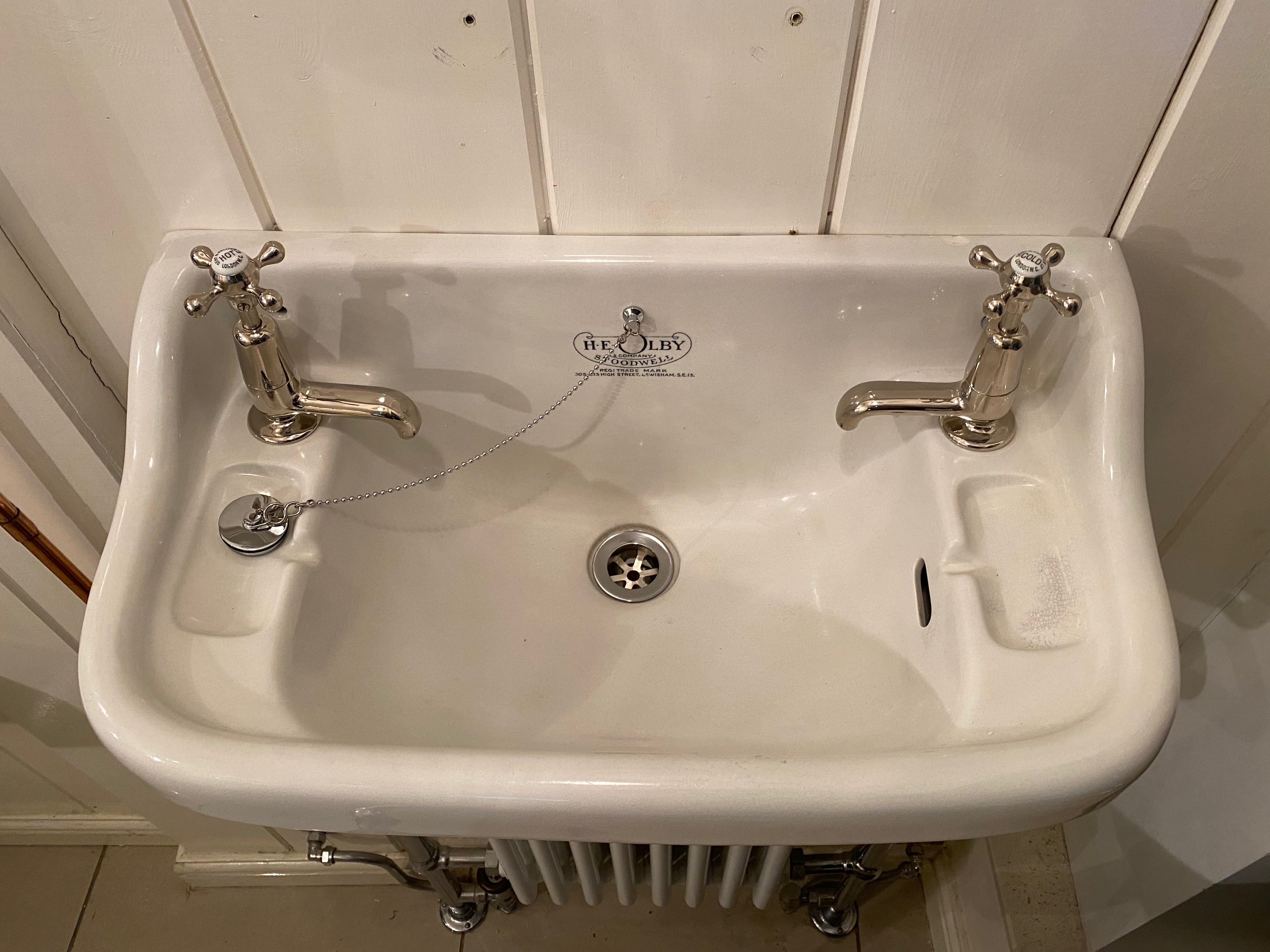 Exceptional Cloakroom Basin by H E Olby & Company, Lewisham C.1930