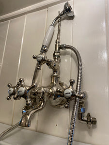 Wall-Fixing French Bath/Shower Mixer Tap C.1920