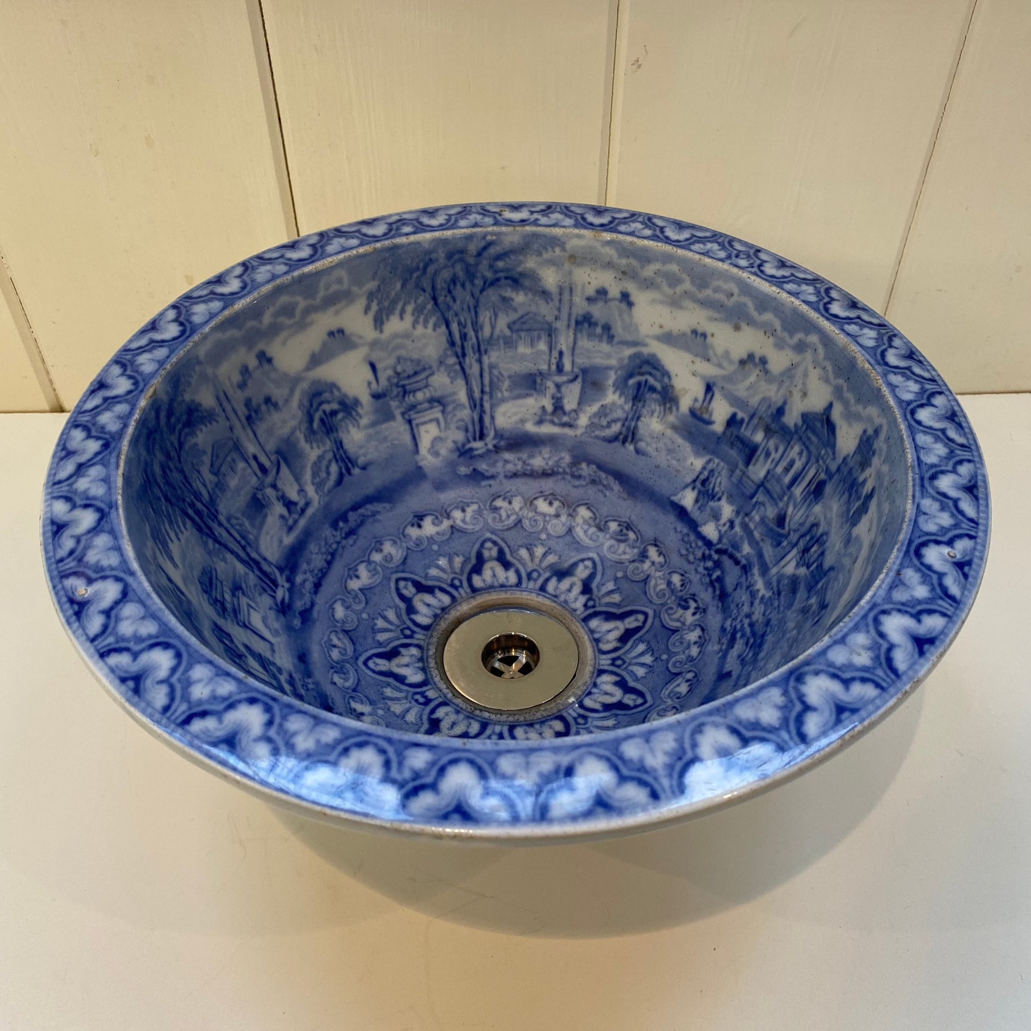 "PANORAMA" Victorian Round Plug Basin No.1 by Twyford C.1850