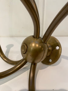 2 Vintage Brass Bistro Hooks C.1920