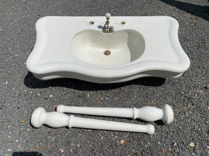 French Console Basin with Ceramic Legs C.1900(B)