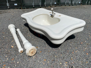 French Console Basin with Ceramic Legs C.1900(B)