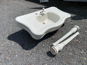 French Console Basin with Ceramic Legs C.1900(B)