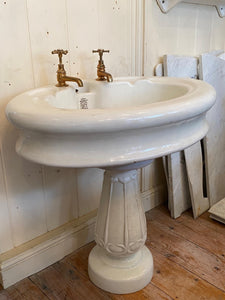 Art Nouveau Basin and Pedestal by Doulton C.1905
