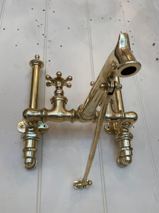 American Vintage Kitchen Mixer in Unsealed Polished Brass Finish C.1890