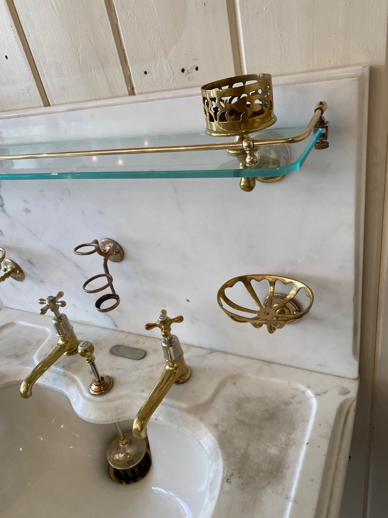 Carrara Marble Vanity Basin by Shanks & Co C.1920
