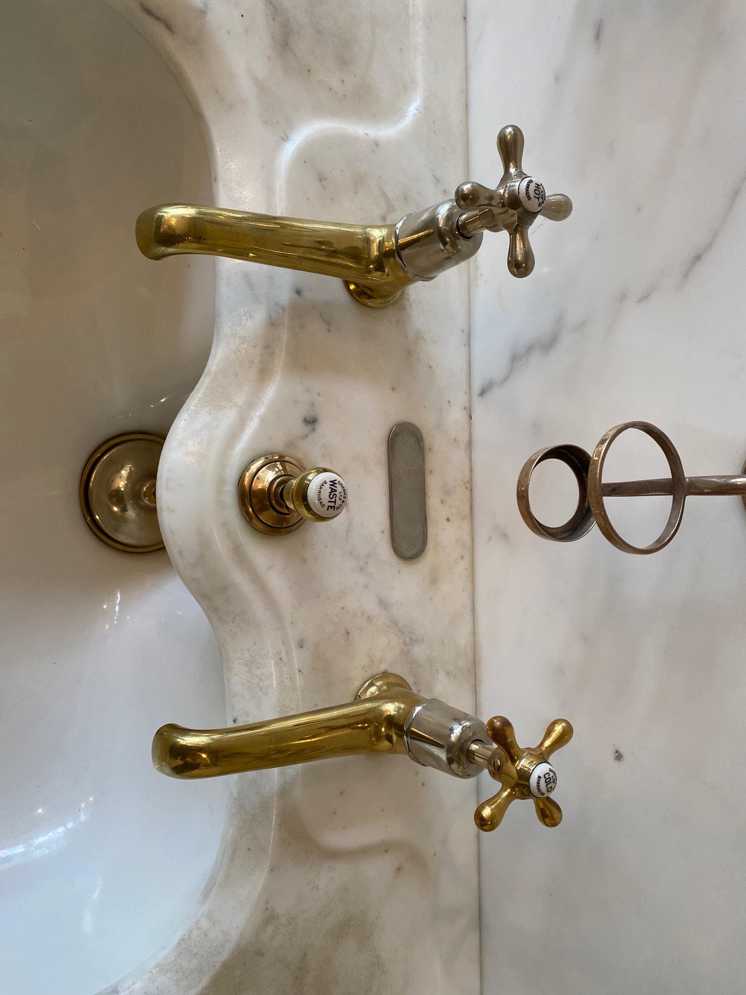 Carrara Marble Vanity Basin by Shanks & Co C.1920
