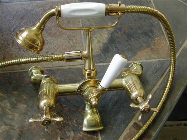 rare back-loading bath/shower mixer c.1930
