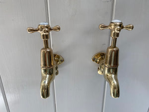 edwardian wall-fixing bib-taps c.1930