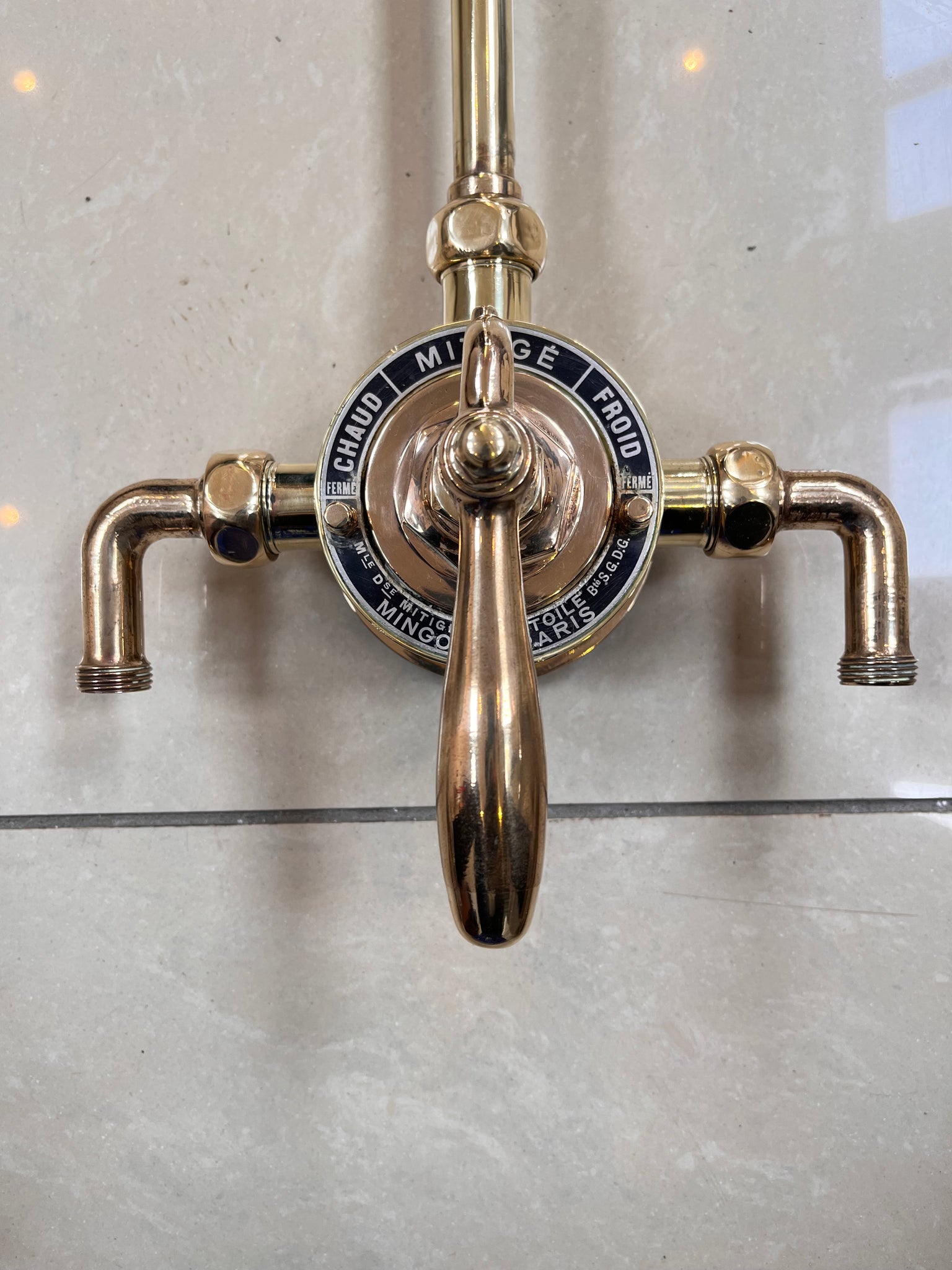 French Thermostatic Wall-Fixing Shower C.1930