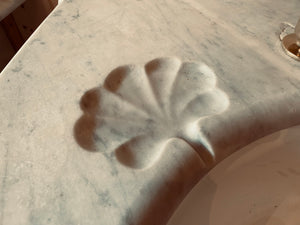 a pair of "simplex" carrara marble basins by j bolding c.1900