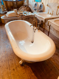 large british made double-ended cast iron bath c. 1920