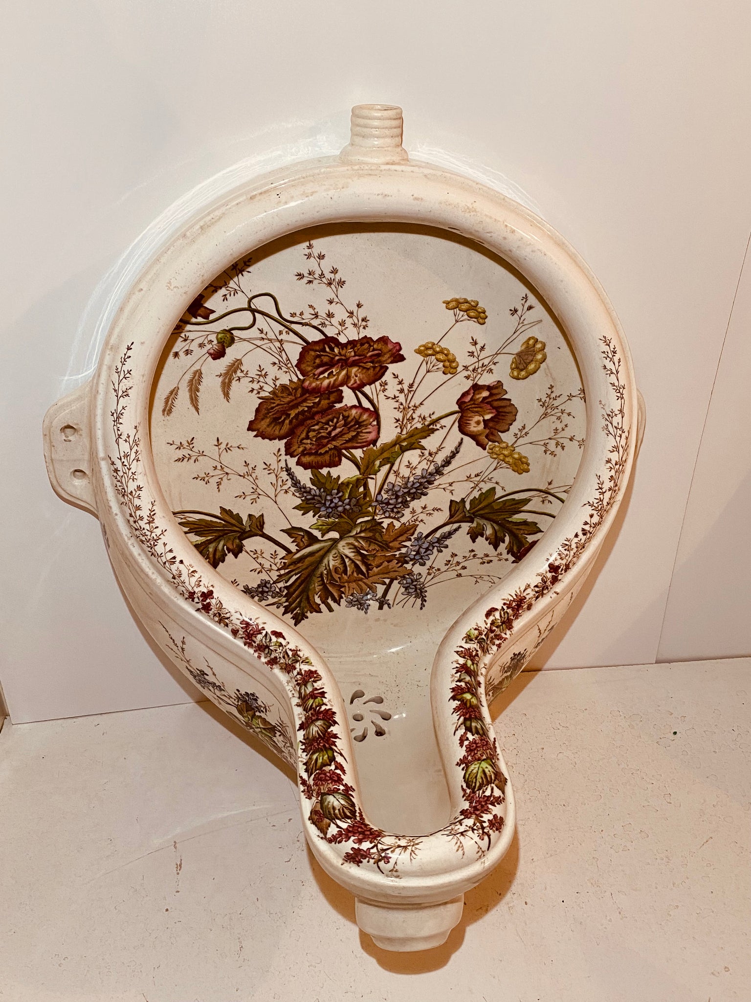 victorian polychromatic urinal c.1890