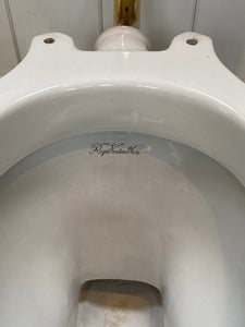venton wc and matching cistern c.1940 with a carnival glaze. priced including brass flush pipe and handle
