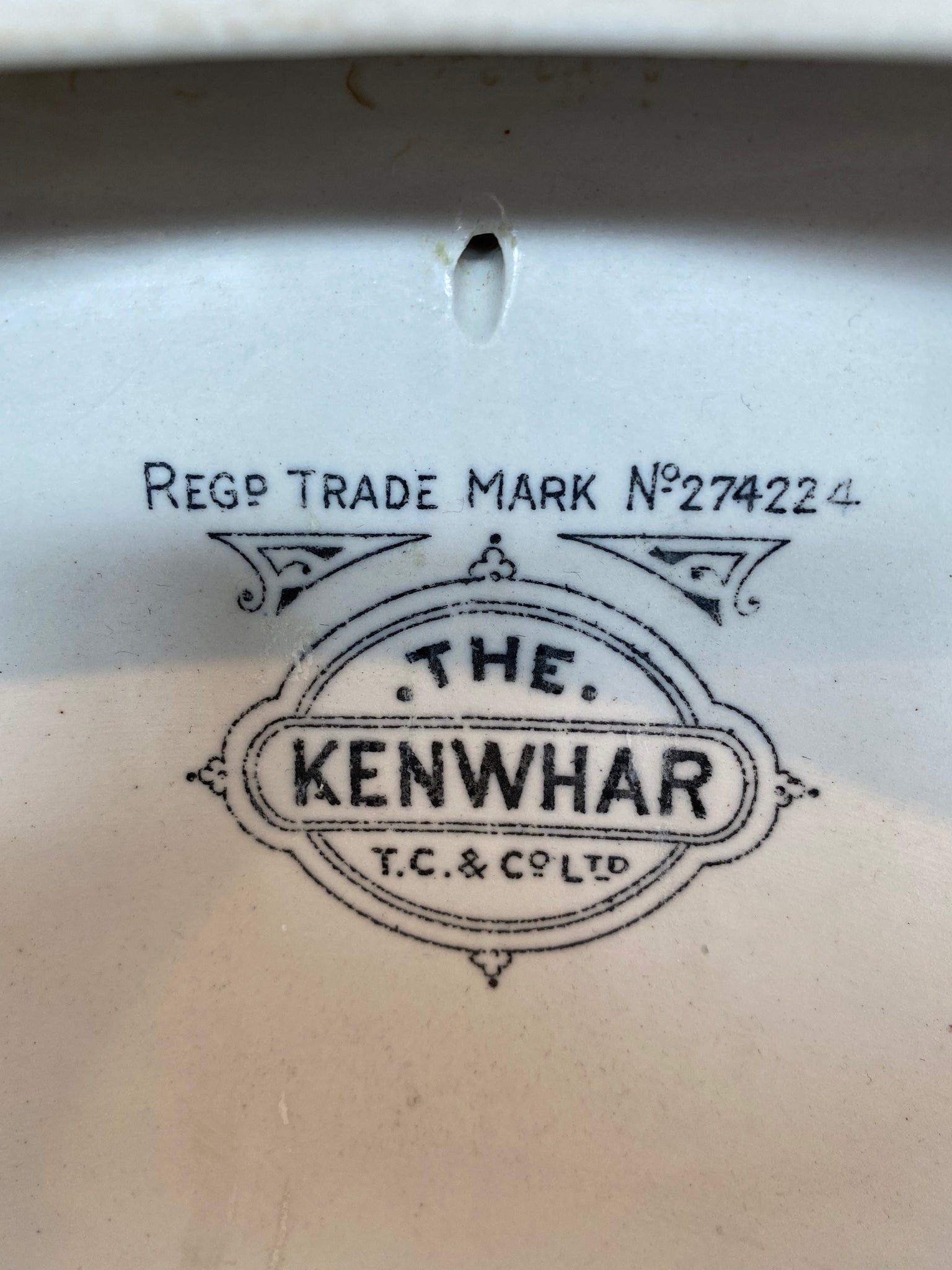 the kenwhar wc by t.c. & co. ltd (thomas crapper) priced for pan only.