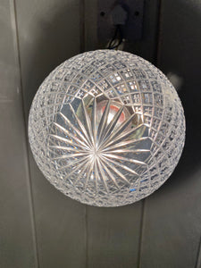 edwardian cut crystal bathroom globe c.1920