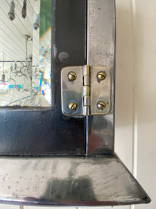 small edwardian polished metal bathroom cabinet c.1920