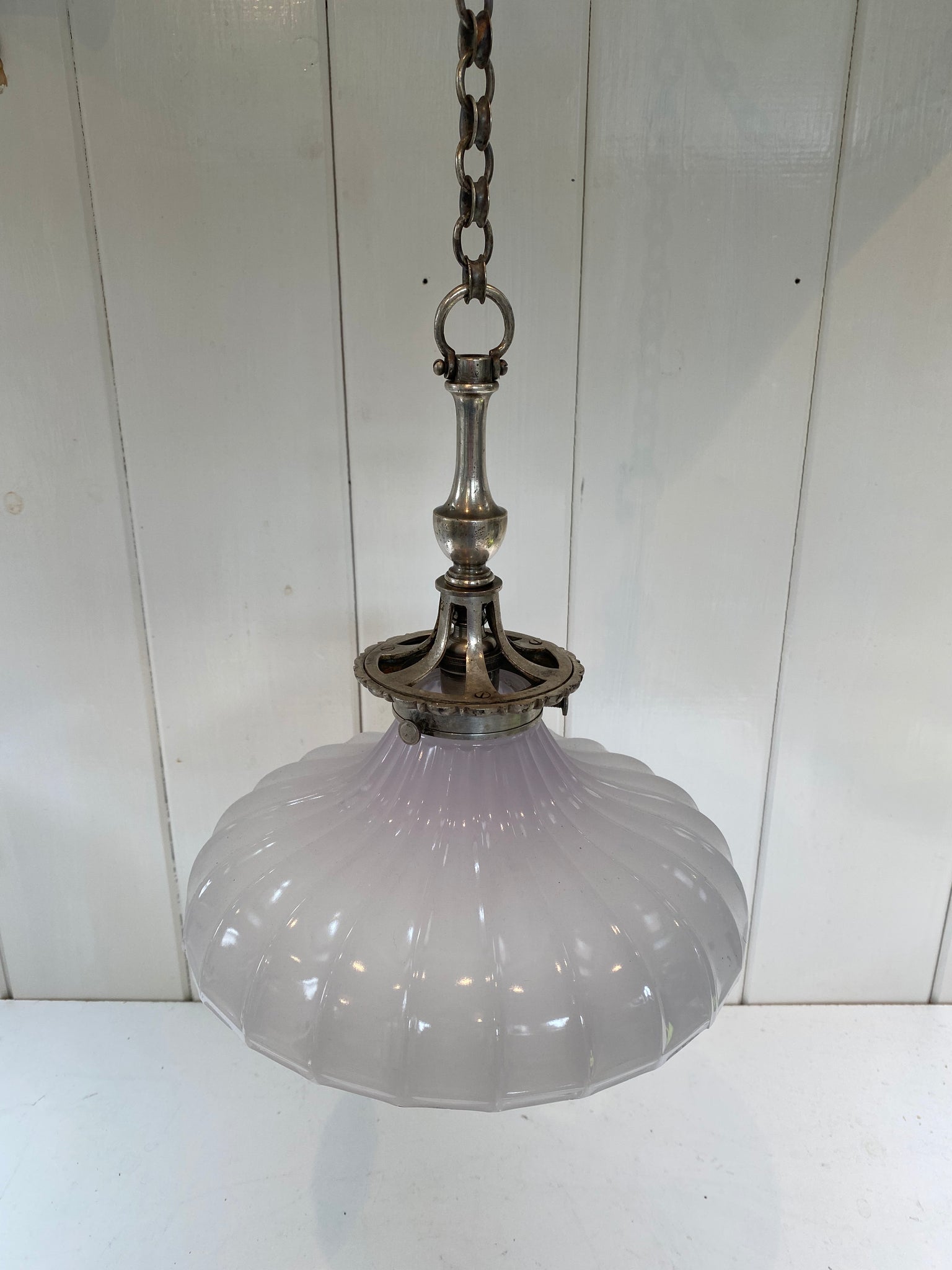 moonstone pendant lamp by jefferson usa c.1930