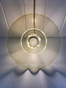 large vaseline pendant lampshade possibly 1970s