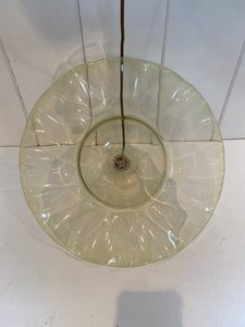 large vaseline pendant lampshade possibly 1970s