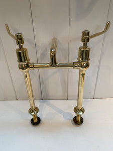 kitchen sink lever mixer tap by john bolding c.1930 in unsealed polished brass