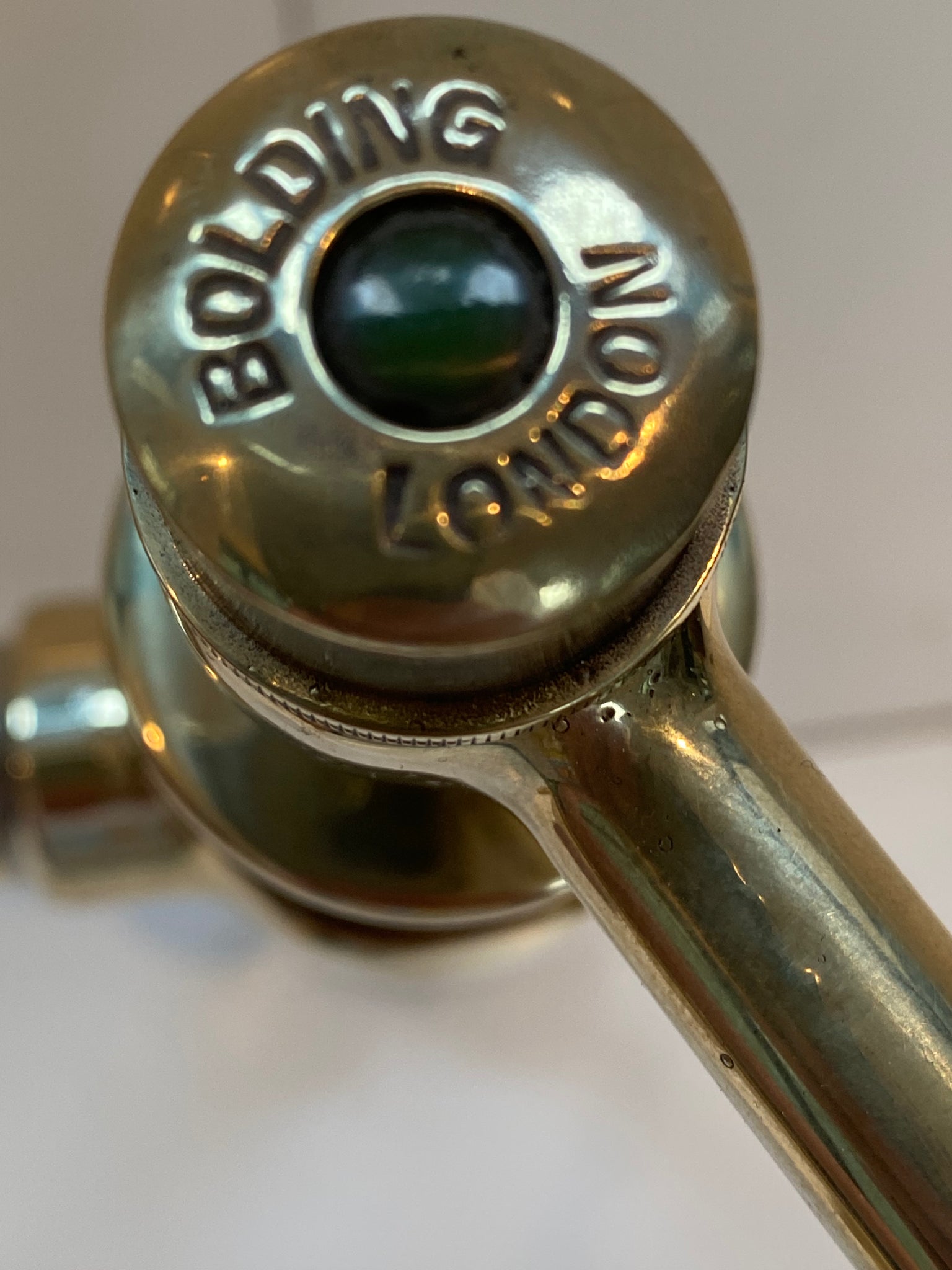 kitchen sink lever mixer tap by john bolding c.1930 in unsealed polished brass