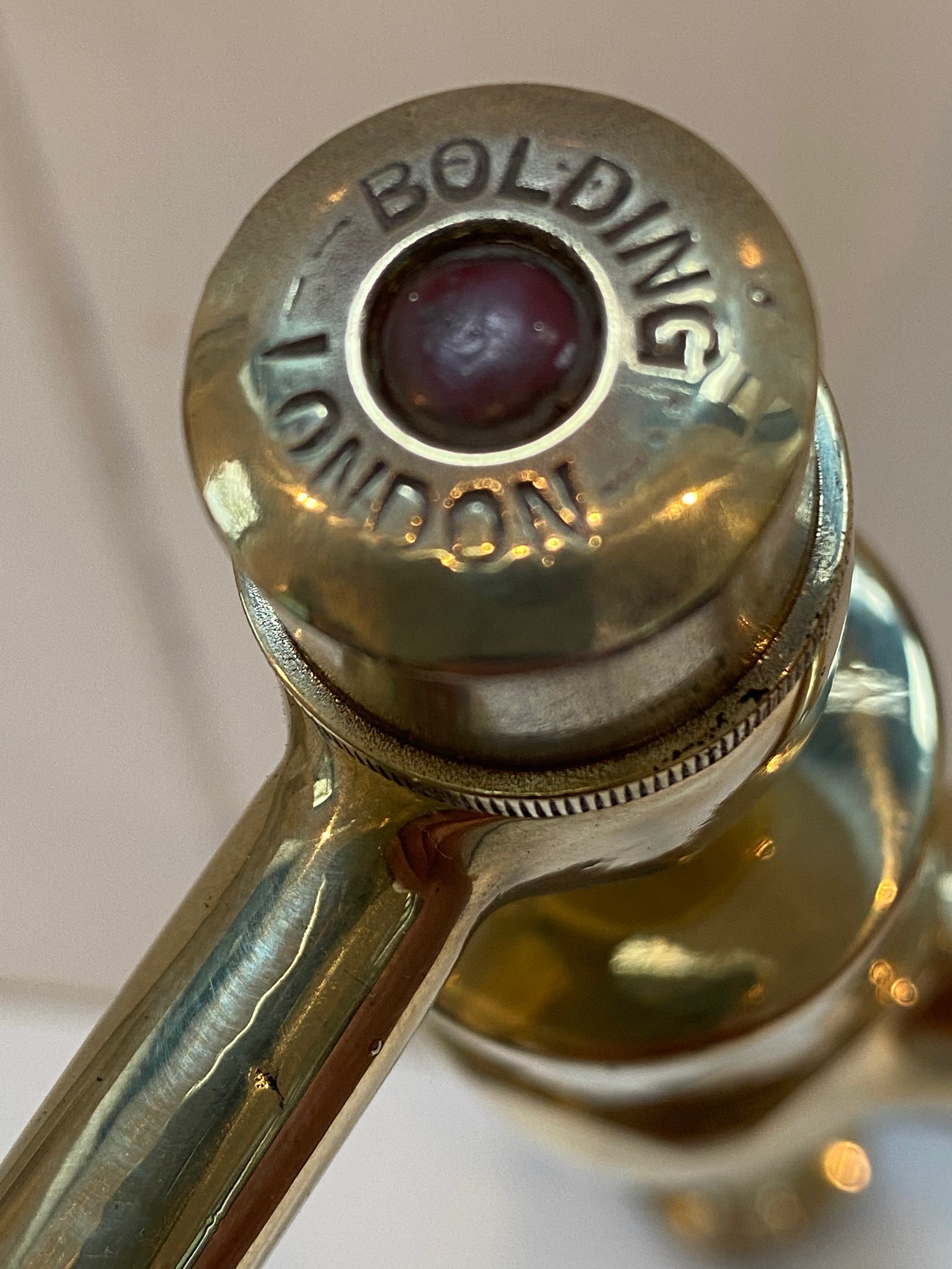 kitchen sink lever mixer tap by john bolding c.1930 in unsealed polished brass