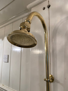 american porcelain-handled wall-fixing shower by american standard c. 1920