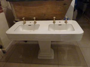 art deco double basin by jacob delafon c.1930