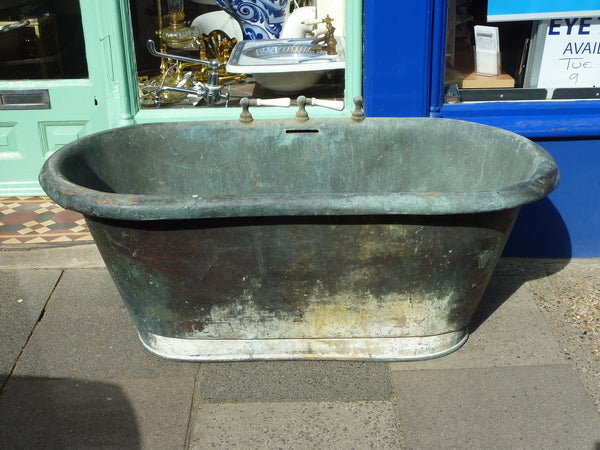 early french copper bath c.1850