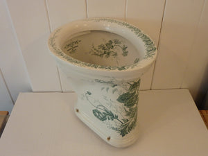 "invictas" green transfer victorian wc c.1890