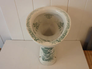 "invictas" green transfer victorian wc c.1890