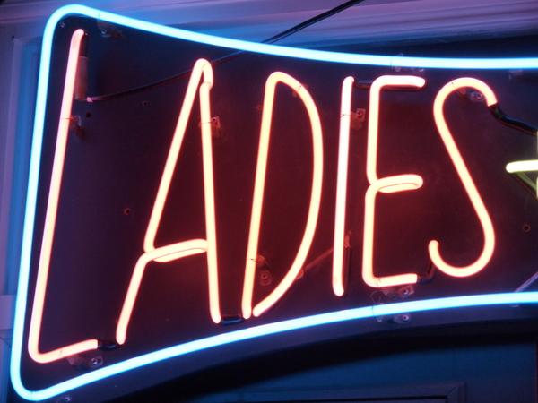 vintage us neon "ladies & gents" sign c.1960
