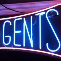 vintage us neon "ladies & gents" sign c.1960