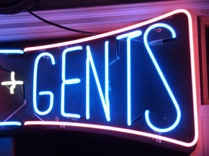 vintage us neon "ladies & gents" sign c.1960