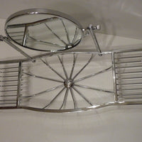 art deco bath bridge with mirror