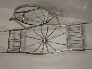 art deco bath bridge with mirror