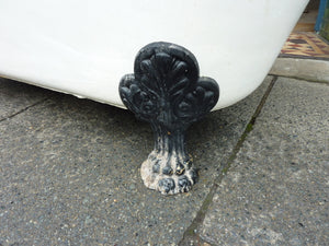 french cast iron chariot bath on feet c.1890