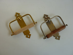 original antique french roll holders c.1900