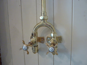 edwardian wishbone wall-fixing shower c.1920
