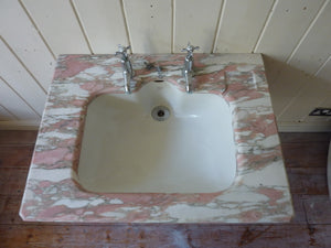 "argo" rose marble basin by john bolding c.1930