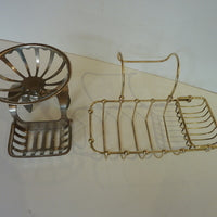 2no antique bath tidies c.1890