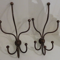 large antique bistro hat & coat hooks c.1920