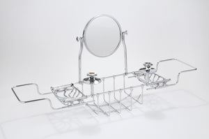 extendable 'edwardian' bath bridge with mirror